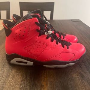 Jordan Red and Black Sneakers